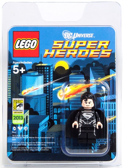 LEGO DC Superman in Black Costume – San Diego Comic-Con 2013 Exclusive Blister Pack